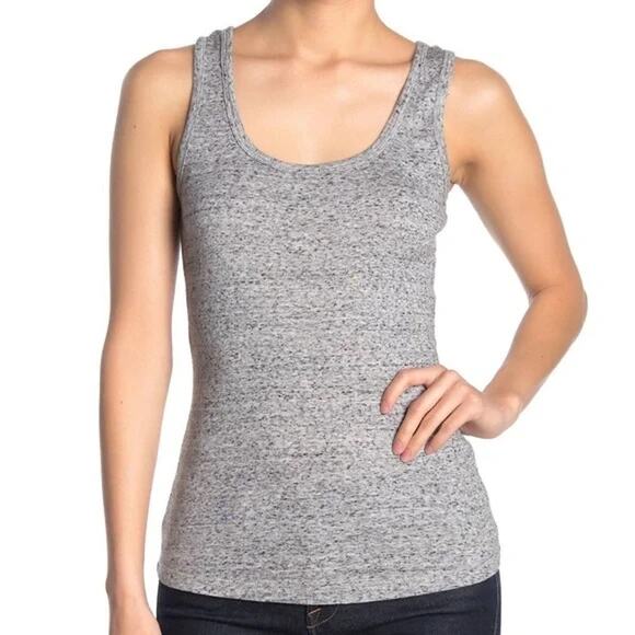 Splendid Scoop Neck Tank Top Size XXL / 2XL in Heather Gray Marl NWT - Picture 1 of 8